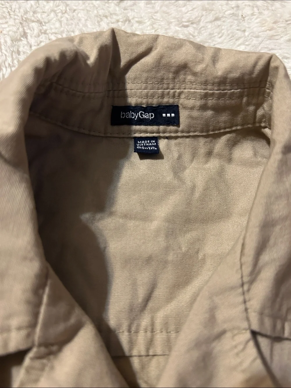 GAP Tan Double-Breasted Pea Coat